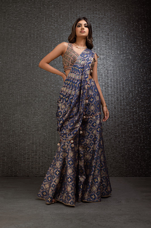 Berry Blue Drape Garara