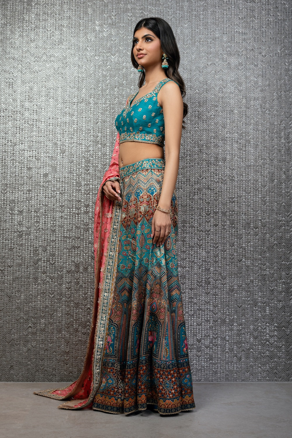 Teal Heritage Sharara