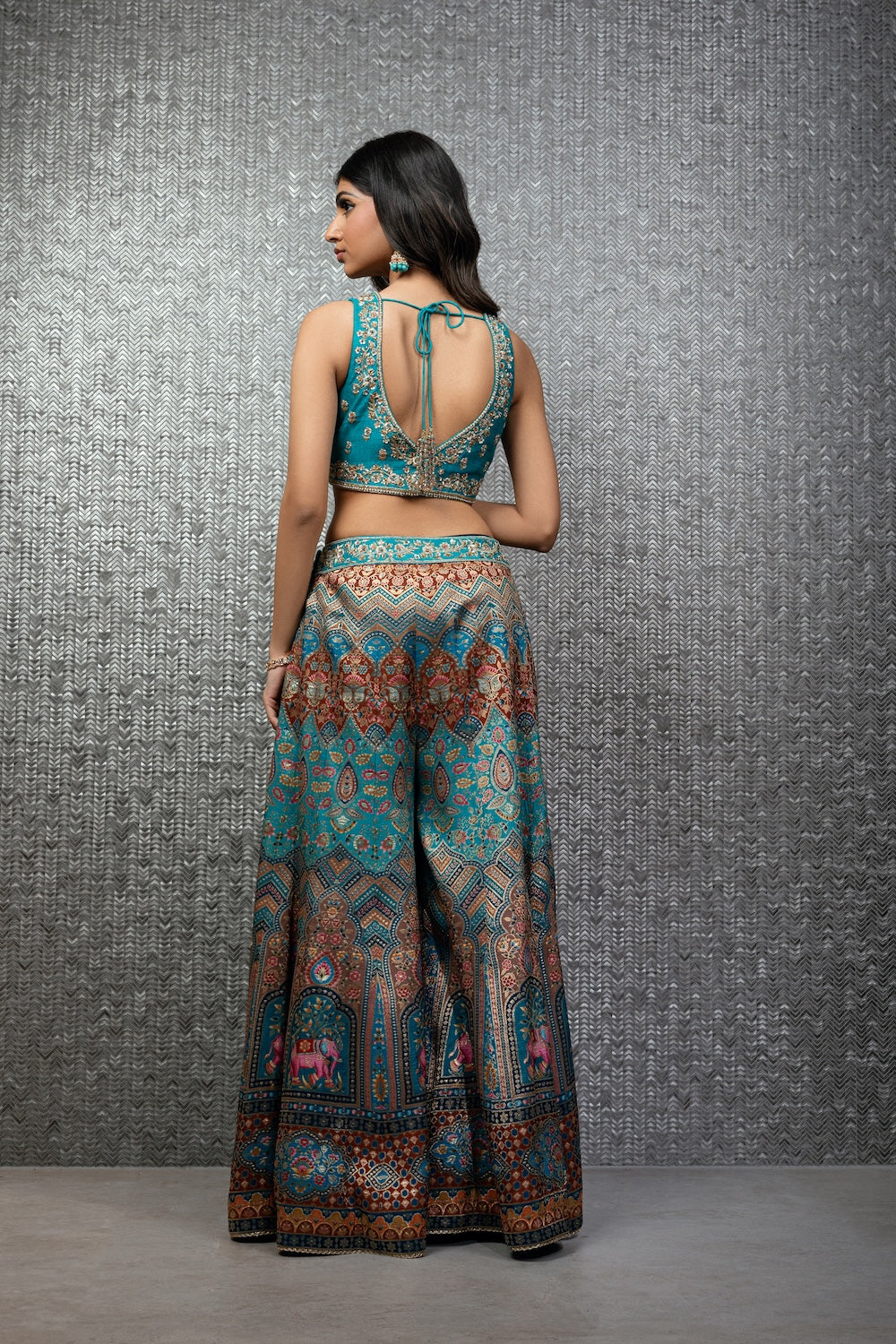 Teal Heritage Sharara